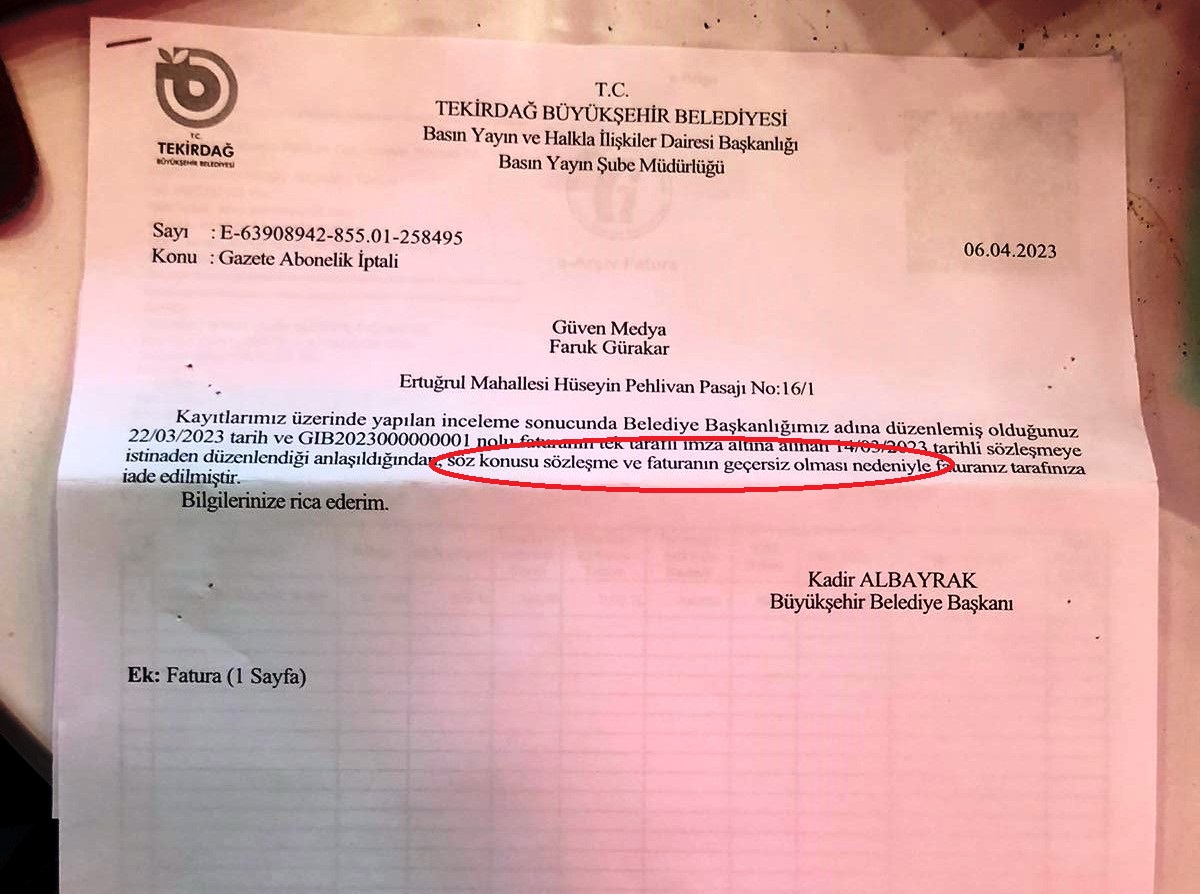 TEŞEKKÜRLER (!) KADİR ALBAYRAK