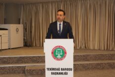 TEKİRDAĞ BARO BAŞKANI AV. EGEMEN GÜRCÜN YENİDEN ADAY OLMAYACAĞINI AÇIKLADI