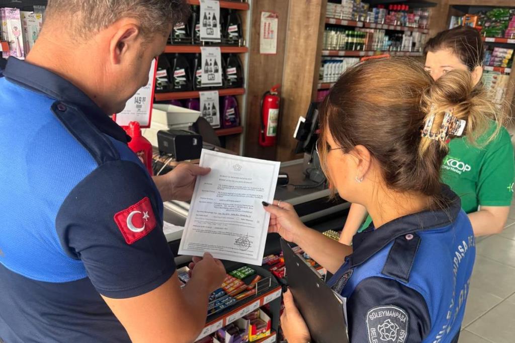 SÜLEYMANPAŞA BELEDİYESİ’NDEN İŞLETMELERE RUHSAT DENETİMİ