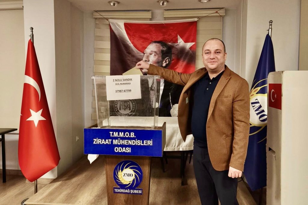 ZİRAAT MÜHENDİSLERİ ODASI TEKİRDAĞ ŞUBESİ’NDE BAŞKANLIĞA YENİDEN ONUR AKARLAR SEÇİLDİ