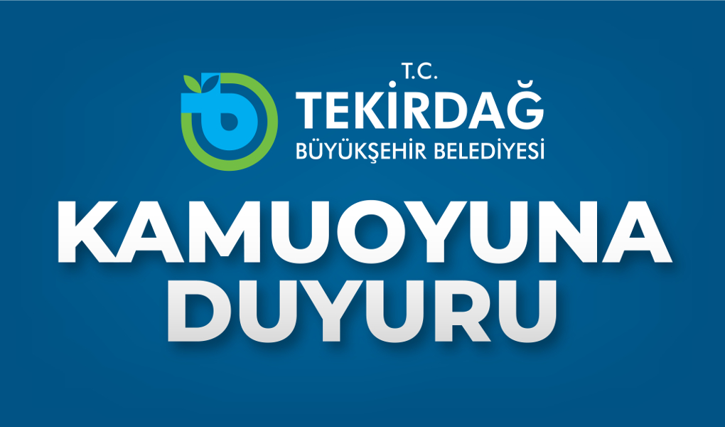 TEKİRDAĞ BÜYÜKŞEHİR BELEDİYESİNDEN “ALGI OPERASYONU” AÇIKLAMASI
