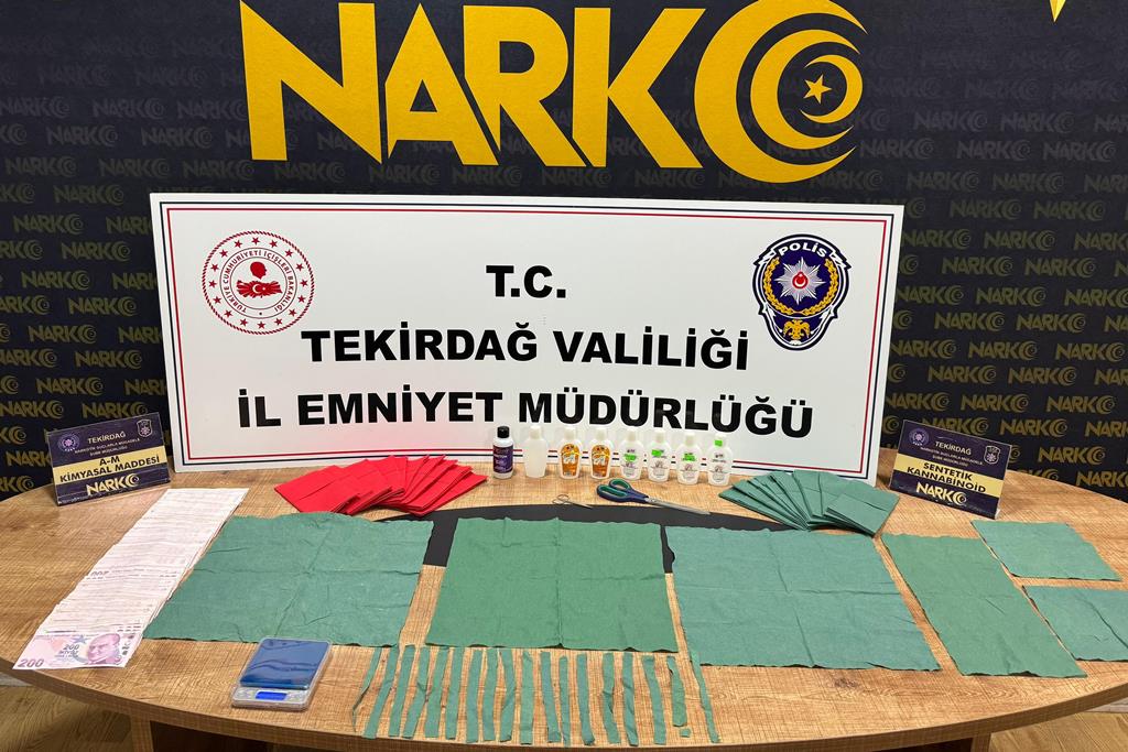 ÇERKEZKÖY’DE 27 BİN KULLANIMLIK SENTETİK UYUŞTURUCU ELE GEÇİRİLDİ