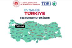 TOKİ’NİN TEKİRDAĞ KURASI CUMA GÜNÜ ÇEKİLECEK