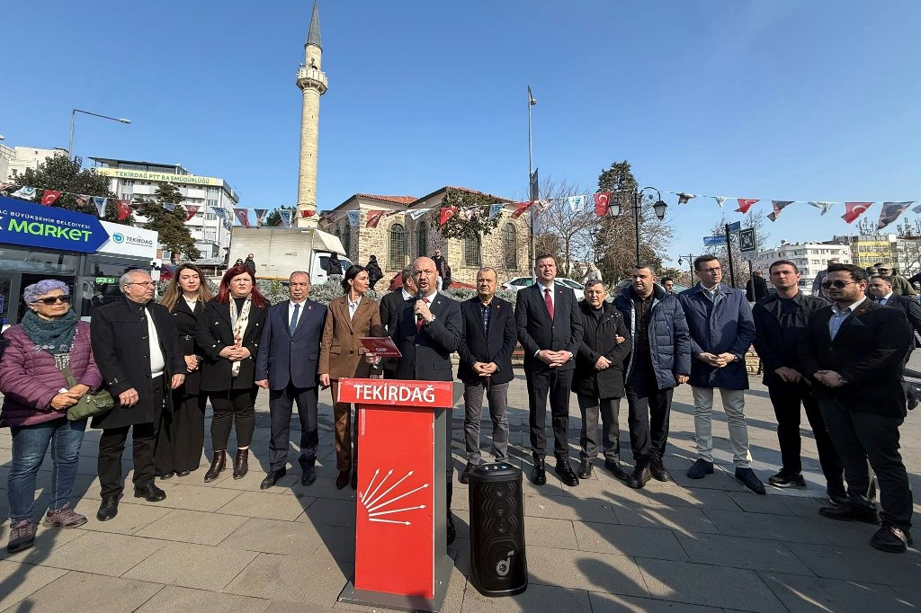 CHP TEKİRDAĞ ÖRGÜTÜNDEN İMAMOĞLU İÇİN ADALET ÇAĞRISI