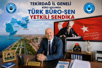 TÜRK BÜRO-SEN TEKİRDAĞ’DA GÜCÜNÜ KORUDU YENİDEN YETKİLİ SENDİKA OLDU