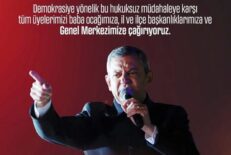 CHP TEKİRDAĞ İL VE İLÇE BAŞKANLIKLARINDAN ÖZGÜR ÖZEL’E TAM DESTEK!