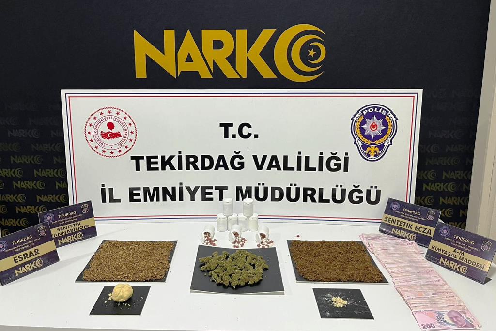 TEKİRDAĞ’DA 133 KİŞİYE UYUŞTURUCUDAN ADLİ İŞLEM YAPILDI