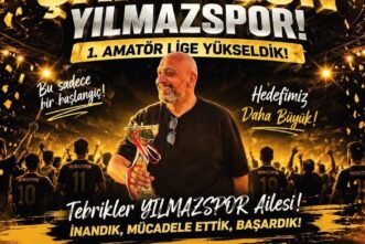 YILMAZSPOR I. AMATÖR KÜME’YE YÜKSELDİ