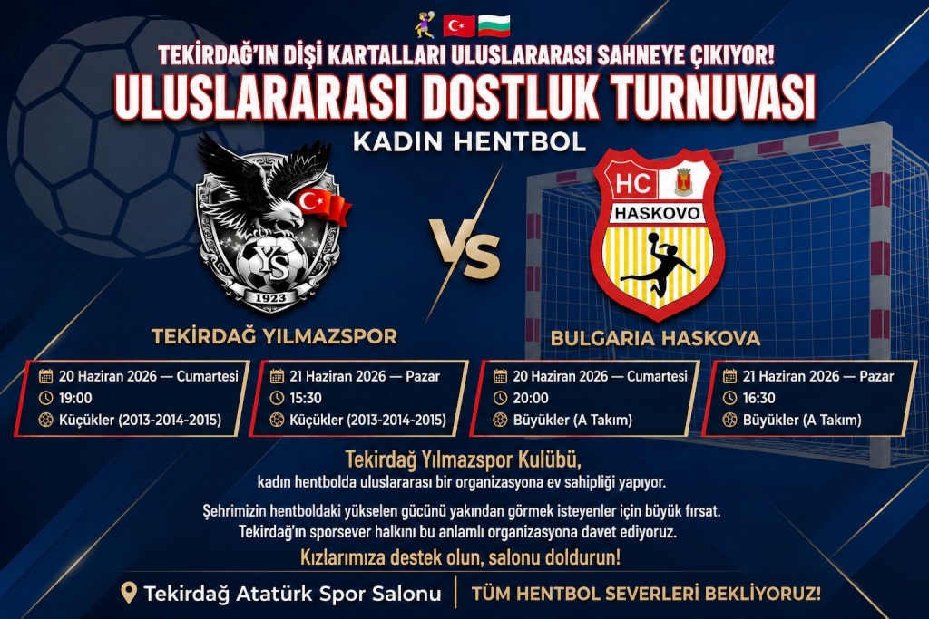 TEKİRDAĞ YILMAZSPOR BULGAR EKİBİ HASKOVO İLE ULUSLARARASI DOSTLUK TURNUVASINDA KARŞILAŞACAK
