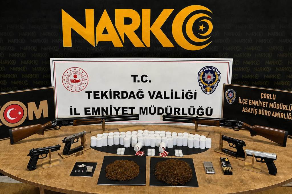 EMNİYET GÜÇLERİ TEKİRDAĞ’IN 108 NOKTASINDA UYUŞTURUCU OPERASYONU YAPTI