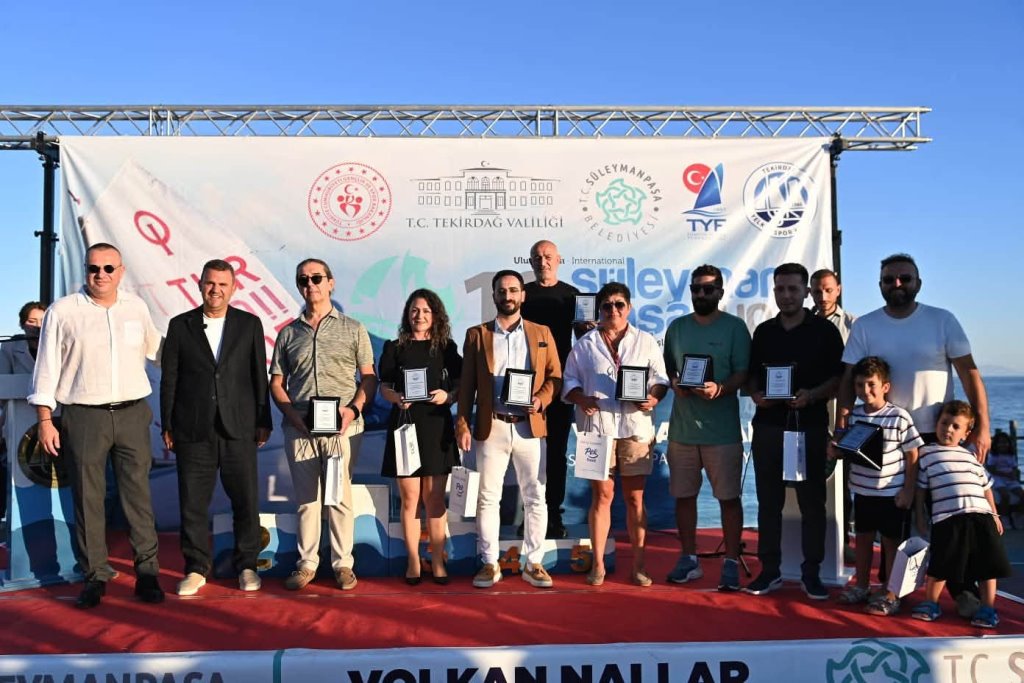 10. ULUSLARARASI SÜLEYMANPAŞA CUP YELKEN YARIŞLARI ÖDÜL TÖRENİYLE SONA ERDİ