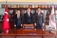 TEKİRDAĞ CUMHURİYET BAŞSAVCISI YÜCEL VE ADALET KOMİSYONU BAŞKANI OBUT’TAN BARO BAŞKANI GÜRCÜN’E ZİYARET